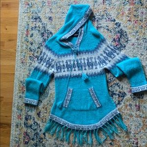 Super soft alpaca poncho